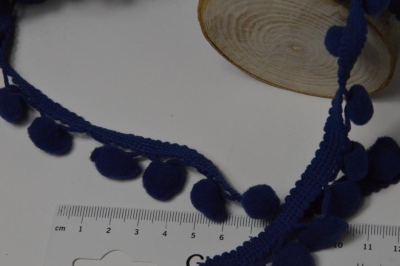 Pompomborte 20mm dunkelblau